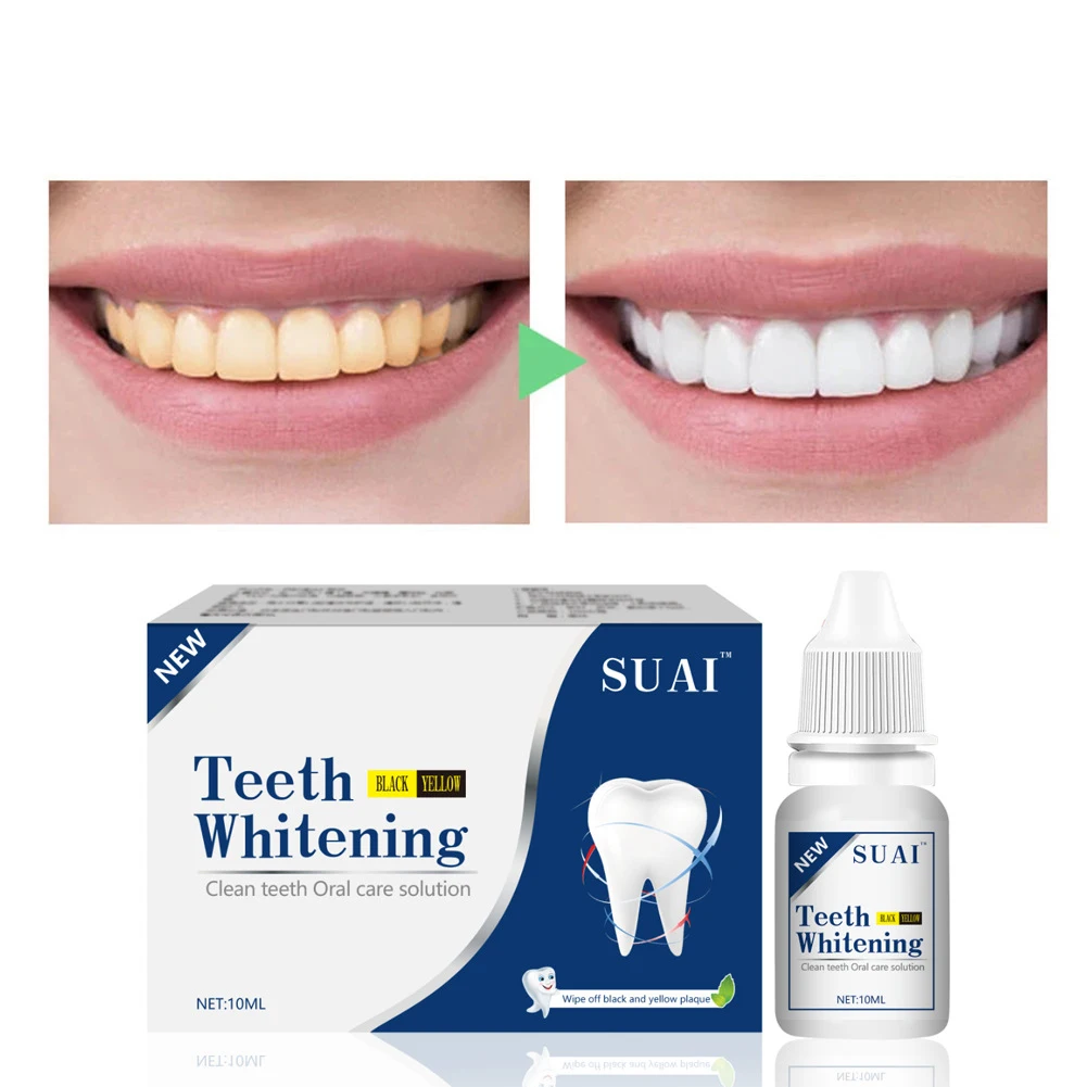 

Teeth Whitening Essence Remove Plaque Stains Serum Anti-cavity Fresh Breath Oral Hygiene Bleach Tooth Cleaning Dental Care Serum