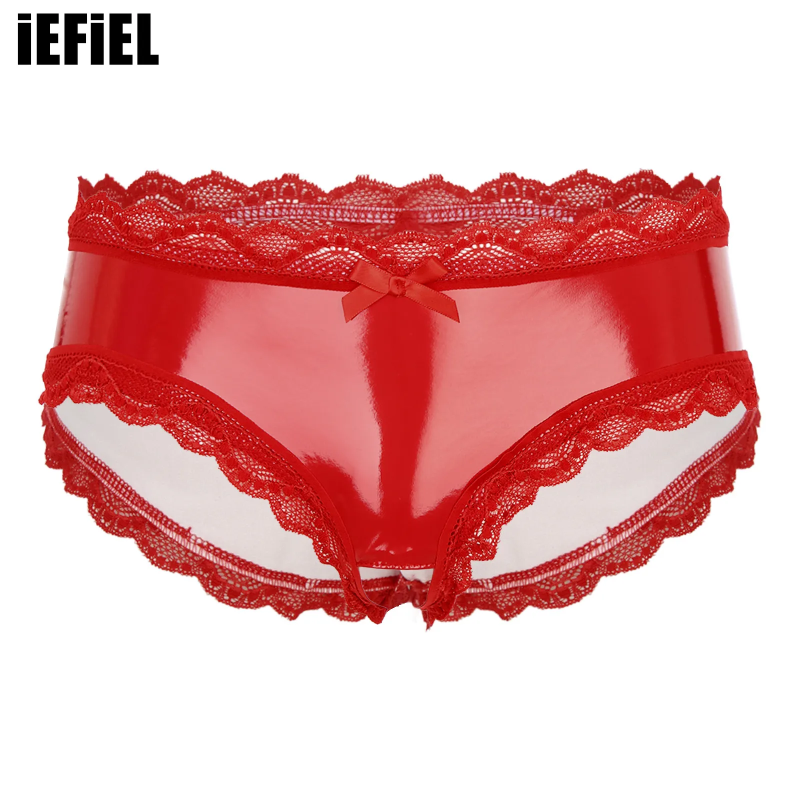 Mens Lace Trim Open Crotch Briefs Underwear Wet Look Patent Leather Low Rise Hollow Out Back Underpants
Mens Lace Trim Open Crotch Briefs Underwear Wet Look Patent Leather Low Rise Hollow Out Back Underpants