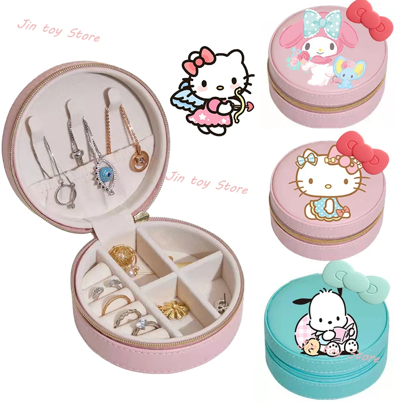 Kawaii Hello Kitty Kuromi Cinnamoroll My Melody Jewelry Box Pochacco Hangyodon Jewelry Case Travel Ring Necklace Pu Storage Box
Kawaii Hello Kitty Kuromi Cinnamoroll My Melody Jewelry Box Pochacco Hangyodon Jewelry Case Travel Ring Necklace Pu Storage Box