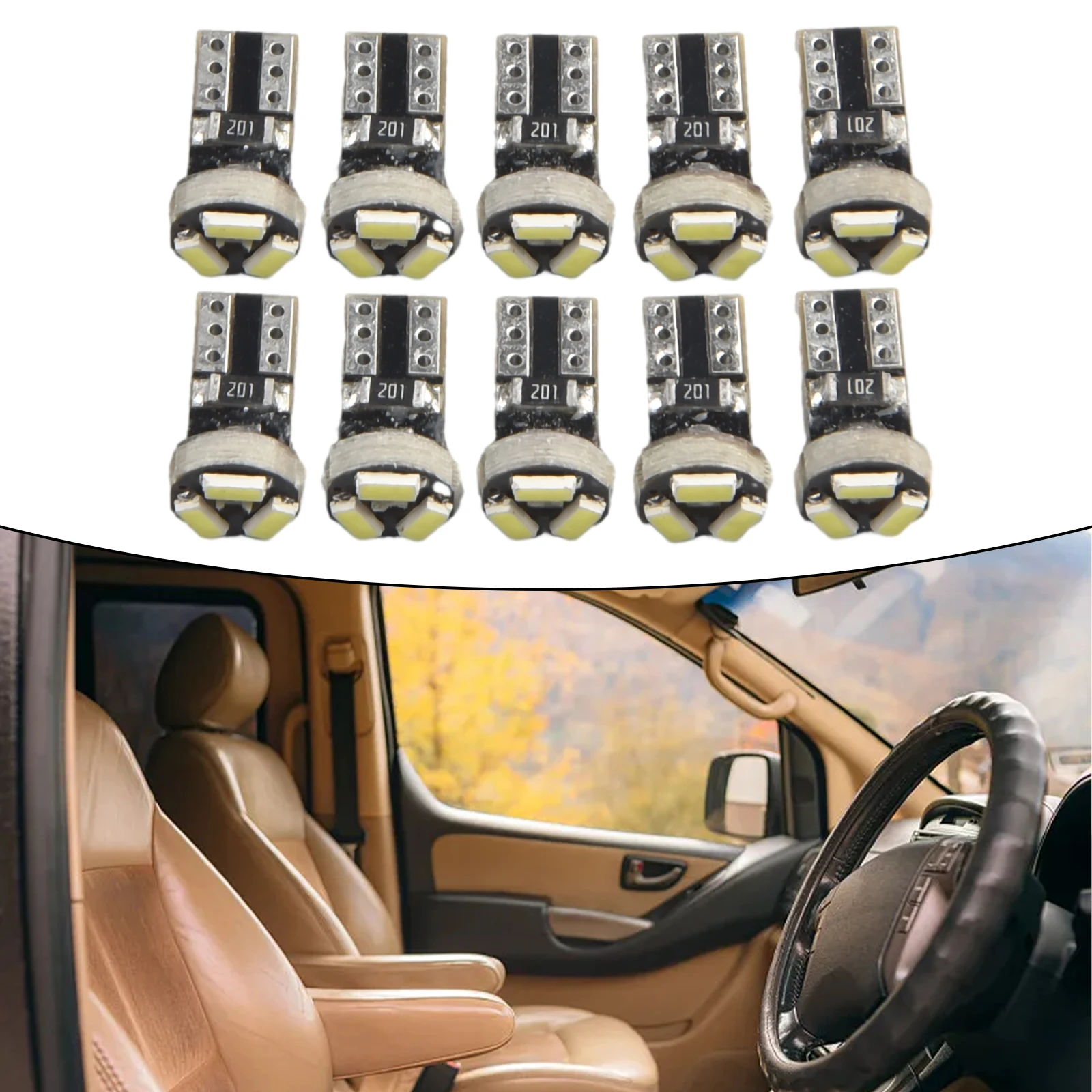 10Pcs Interface T512v 2W White 3 SMD6000K LED Dashboard Bulb 74 17 37 70 2721 Car Replacement Parts Brand New Durable Accessory
10Pcs Interface T512v 2W White 3 SMD6000K LED Dashboard Bulb 74 17 37 70 2721 Car Replacement Parts Brand New Durable Accessory
