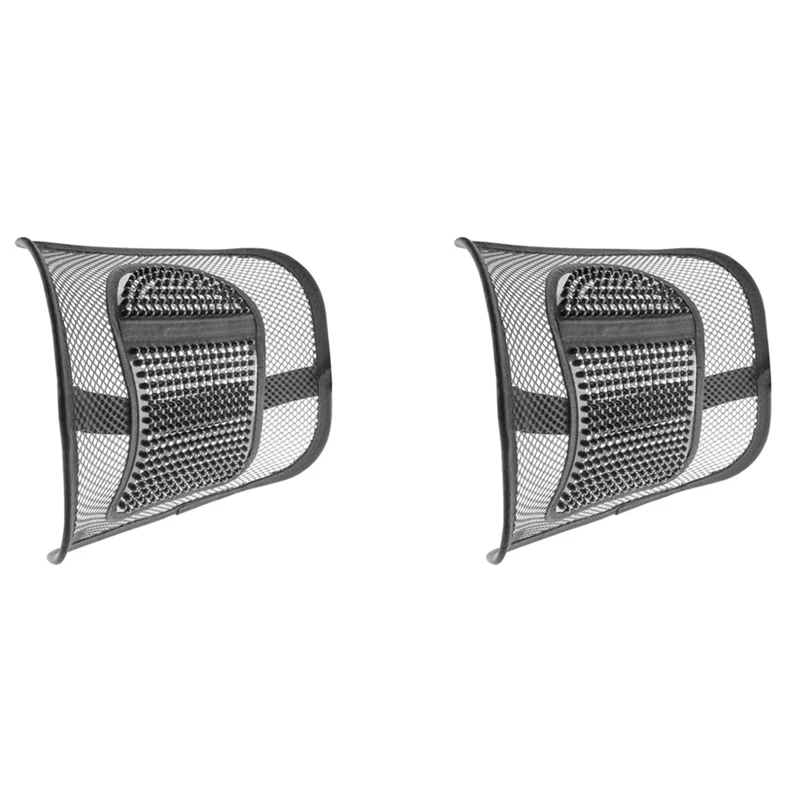 2X Mesh Back Support For Office Chair, Lumbar/Chair Back Support With Elastic Strap Back Rest
2X Mesh Back Support For Office Chair, Lumbar/Chair Back Support With Elastic Strap Back Rest