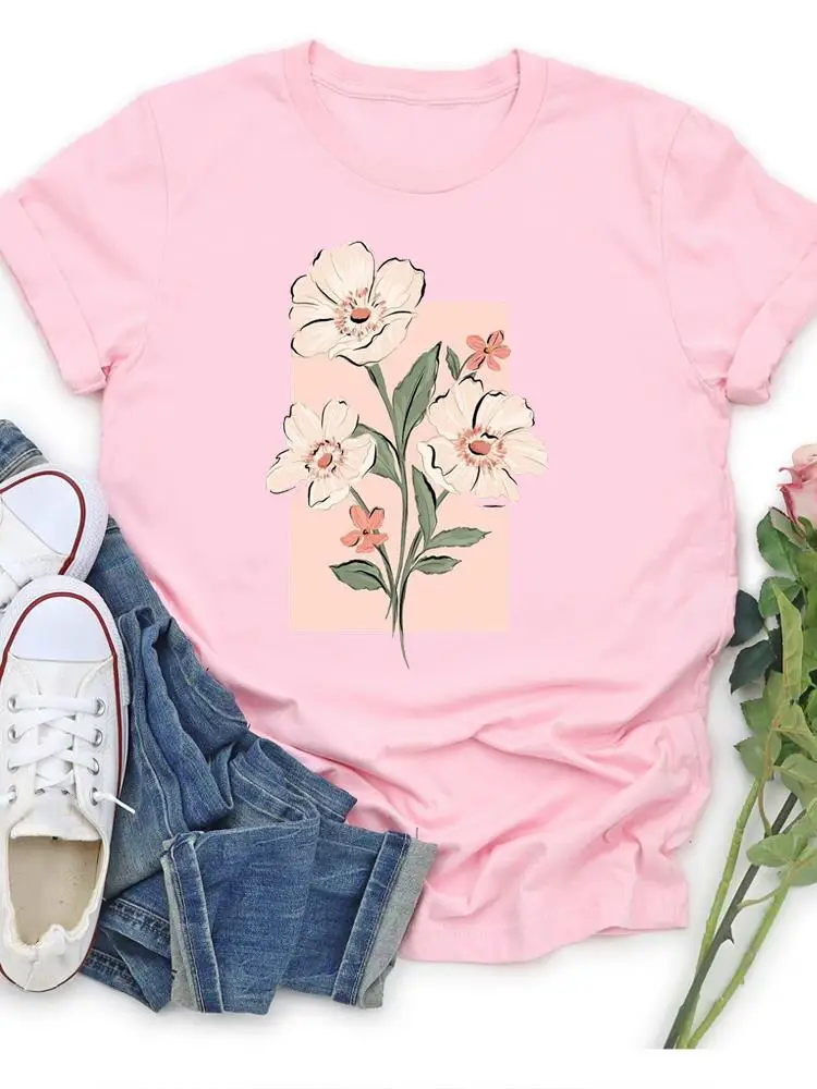 Clothing Female Flower Watercolor Style Summer T Fashion Casual Tee Short Sleeve Printed Women Clothes Graphic T-shirts
Clothing Female Flower Watercolor Style Summer T Fashion Casual Tee Short Sleeve Printed Women Clothes Graphic T-shirts