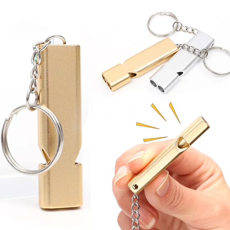 Outdoor Metal Multifunction Whistle Pendant with Keychain Keyring for Outdoor Survival Call Emergency Tools Mini Size Whistles
Outdoor Metal Multifunction Whistle Pendant with Keychain Keyring for Outdoor Survival Call Emergency Tools Mini Size Whistles