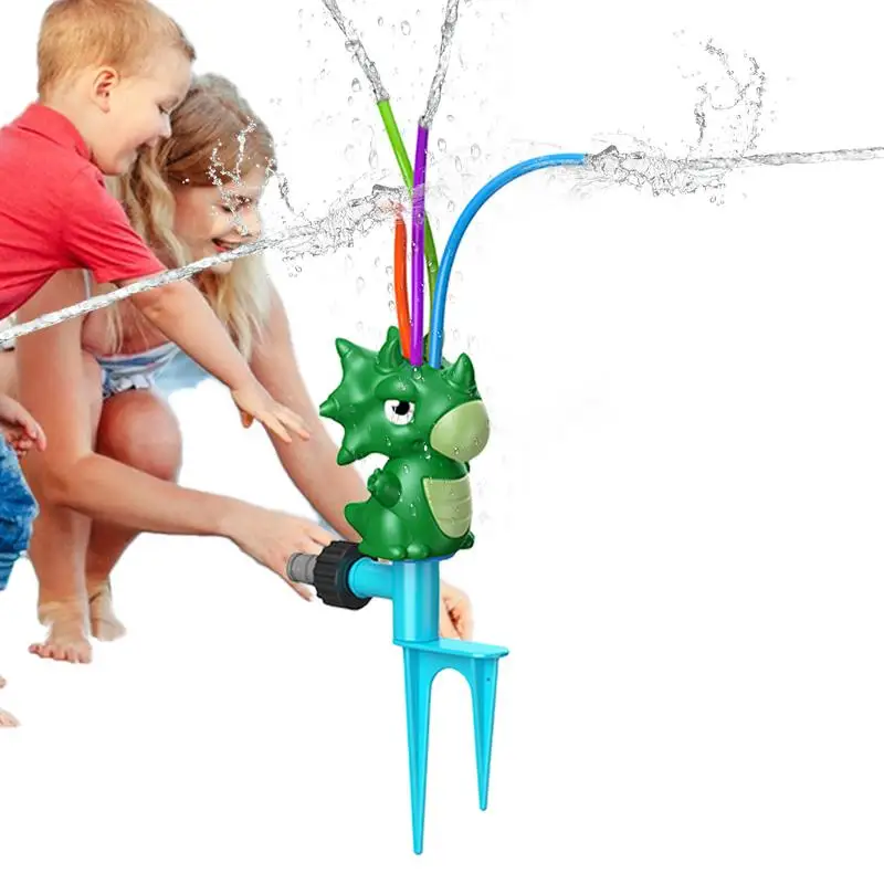 

Kids Water Sprinkler Cartoon Dinosaur Water Spray Toys Spray Toys Backyard Games For Playful Summer Outside Activities