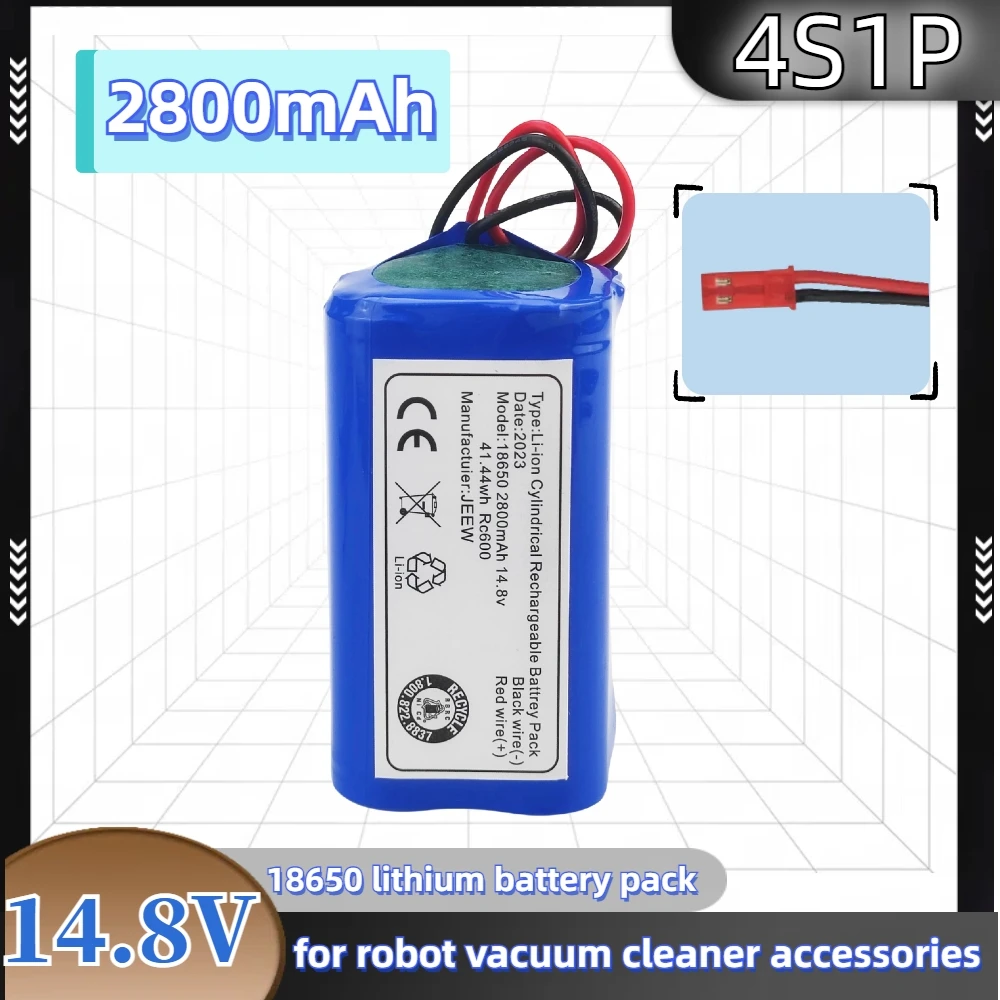 14.8V 2800mAh Li-ion Battery For Sweeper Robot Vacuum Cleaner Accessories battery 
14.8V 2800mAh Li-ion Battery For Sweeper Robot Vacuum Cleaner Accessories battery