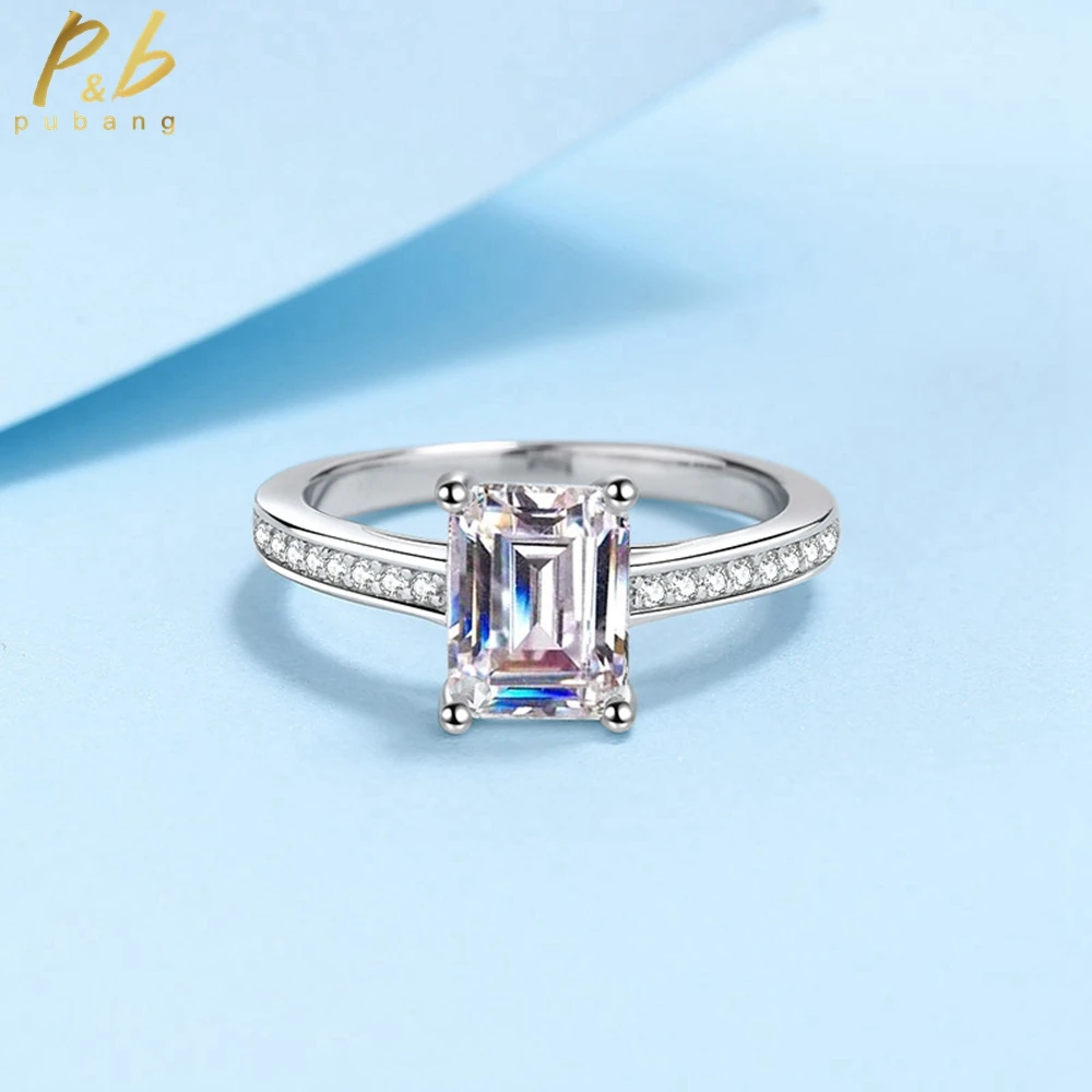 PuBang Fine Jewelry Solid 925 Sterling Silver 2CT Radiant/Emerald Cut Moissanite Diamond Ring for Women Party Gift Free Shipping
PuBang Fine Jewelry Solid 925 Sterling Silver 2CT Radiant/Emerald Cut Moissanite Diamond Ring for Women Party Gift Free Shipping