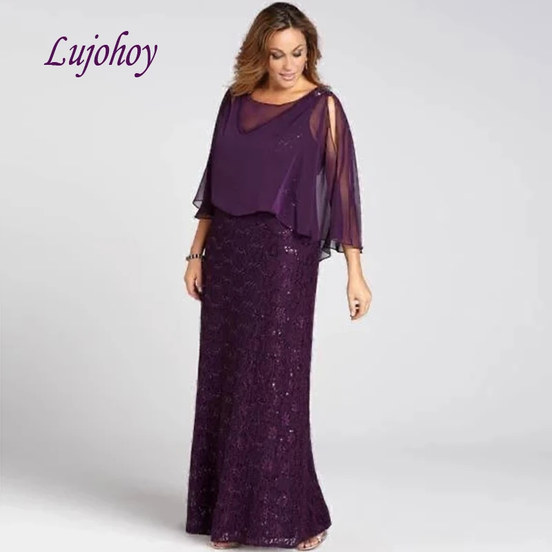 Purple Lace Mother of the Bride Dresses Plus Size for Weddings with Jacket Godmother Groom Dinner Dresses Gowns
Purple Lace Mother of the Bride Dresses Plus Size for Weddings with Jacket Godmother Groom Dinner Dresses Gowns