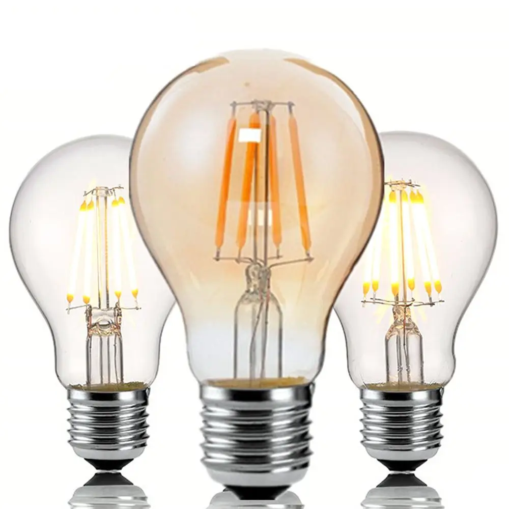 

A60 E27 2W 4W 6W 8W Incandescent LED light bulb light bulb Vintage Bulb 2700K