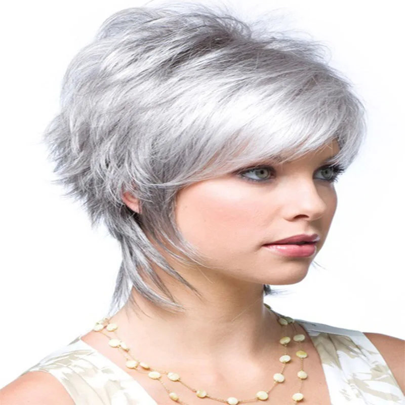 Soft Healthy Mommy Wigs Real Looking Grey Natural Short Curly Synthetic Wigs for Women Fancy Dress Party Wigs for Ladies
Soft Healthy Mommy Wigs Real Looking Grey Natural Short Curly Synthetic Wigs for Women Fancy Dress Party Wigs for Ladies