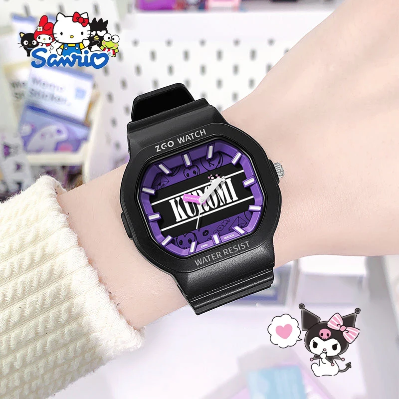 Часы Sanrio Kuromi милые Мультяшные кавайные аниме уличные часы для учеников младшей и старшей школы наручные украшения игрушки подарки для девочек
Часы Sanrio Kuromi милые Мультяшные кавайные аниме уличные часы для учеников младшей и старшей школы наручные украшения игрушки подарки для девочек