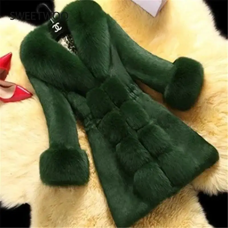 2022 New Autumn Winter Female Mid-Long Plus Fleece Overcoat Faux Fur Fox Fur Collar Mink Fur Coat Thicken Elegant Tide
2022 New Autumn Winter Female Mid-Long Plus Fleece Overcoat Faux Fur Fox Fur Collar Mink Fur Coat Thicken Elegant Tide