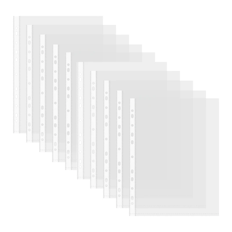 200PCS A4 Multipurpose File 11-Hole Loose Leaf Clear Sheet Page Document Punched Pocket Folder Protector For Files Paper Durable
200PCS A4 Multipurpose File 11-Hole Loose Leaf Clear Sheet Page Document Punched Pocket Folder Protector For Files Paper Durable