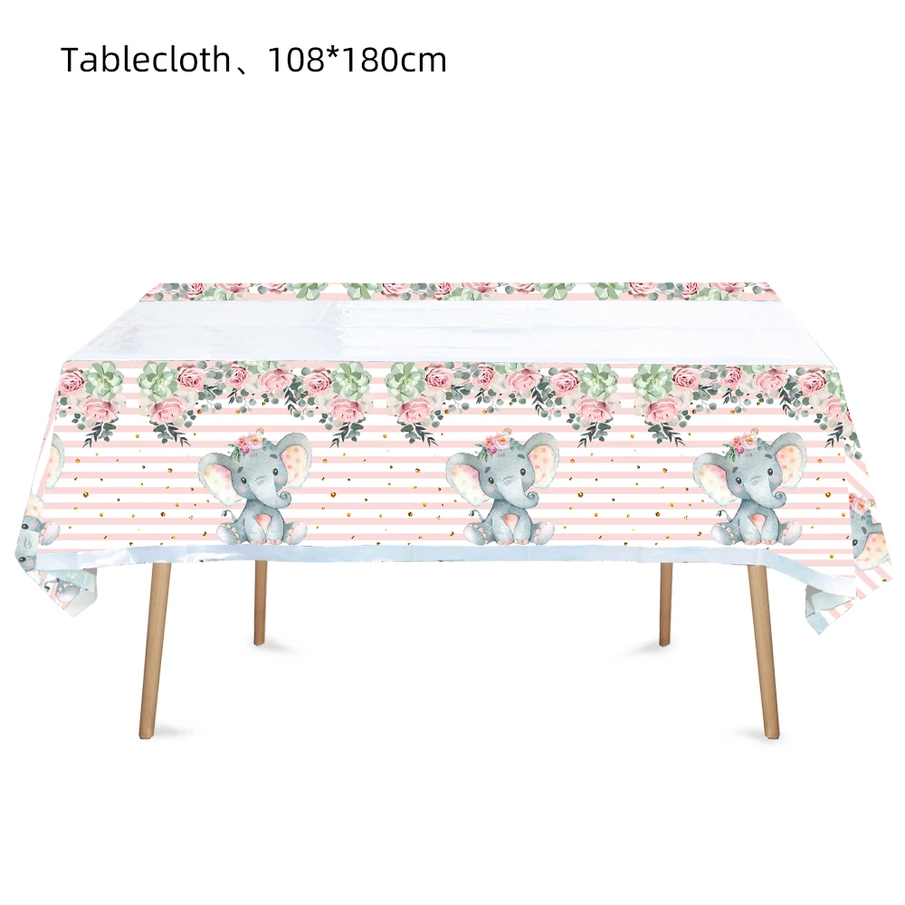 1Pcs Pink Elephant Flower Theme Disposable Tableware Paper Tablecloth Banner Backdrop Decoration Set For Birthday Supplies
1Pcs Pink Elephant Flower Theme Disposable Tableware Paper Tablecloth Banner Backdrop Decoration Set For Birthday Supplies