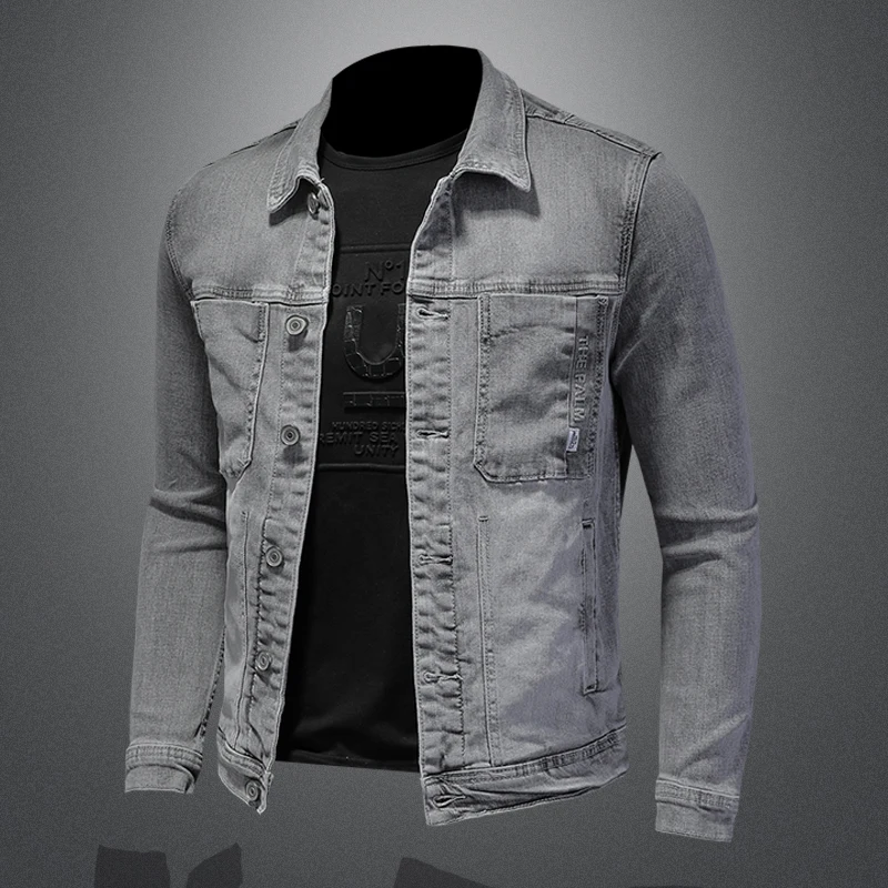 Spring and autumn new denim jacket men's solid color streetwear plus size men's clothing jaqueta masculina ropa hombre
Spring and autumn new denim jacket men's solid color streetwear plus size men's clothing jaqueta masculina ropa hombre