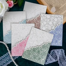 6Pcs/Set Transparent Lace Scrapbooking DIY Craft Stickers Hand Account Background Paper Decoration Stationery Sticky Notes
6Pcs/Set Transparent Lace Scrapbooking DIY Craft Stickers Hand Account Background Paper Decoration Stationery Sticky Notes