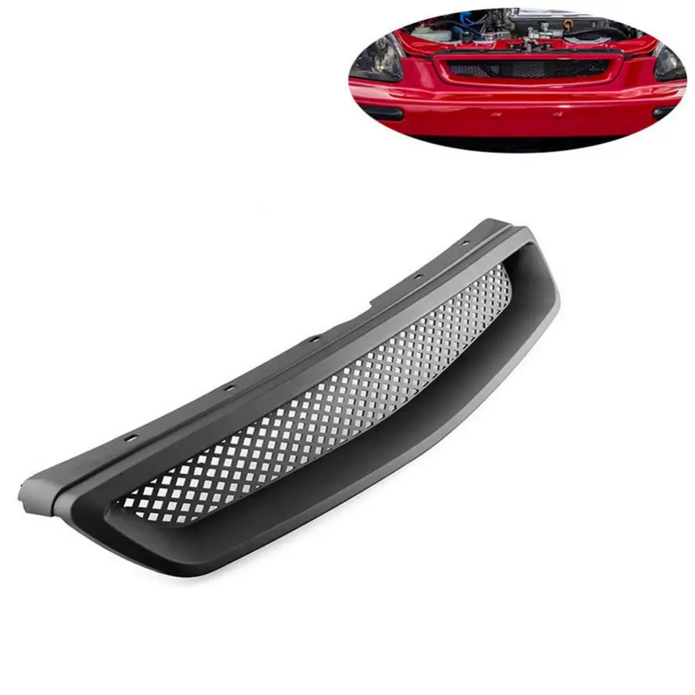 

Grille Car Front Bumper Honeycomb Hood For Honda Civic 96-98 EK CX DX EX HX LX Решетка Капота Двигателя