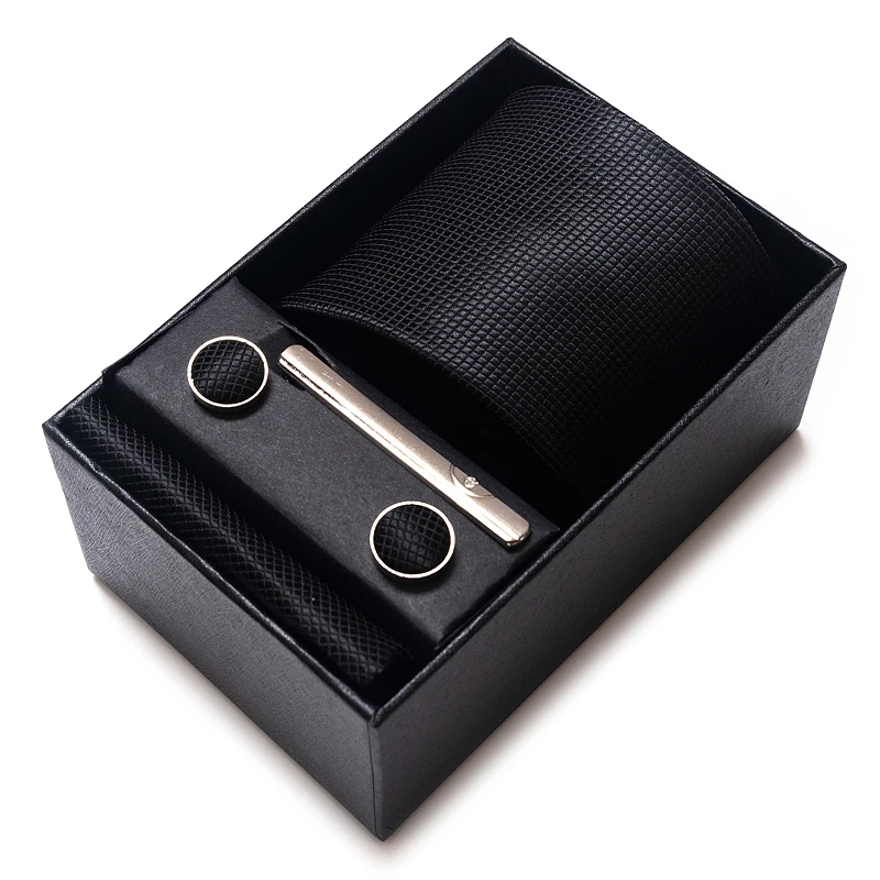 Factory Sale Many Color Tie Handkerchief Pocket Squares Cufflink Set Tie Clip Necktie Box Sliver Man's St. Valentine's Day
Factory Sale Many Color Tie Handkerchief Pocket Squares Cufflink Set Tie Clip Necktie Box Sliver Man's St. Valentine's Day