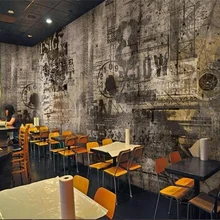 beibehang Custom photo 3d wallpaper murals luxury graffiti art wall newspaper bar KTV nostalgic backdrops papel de parede