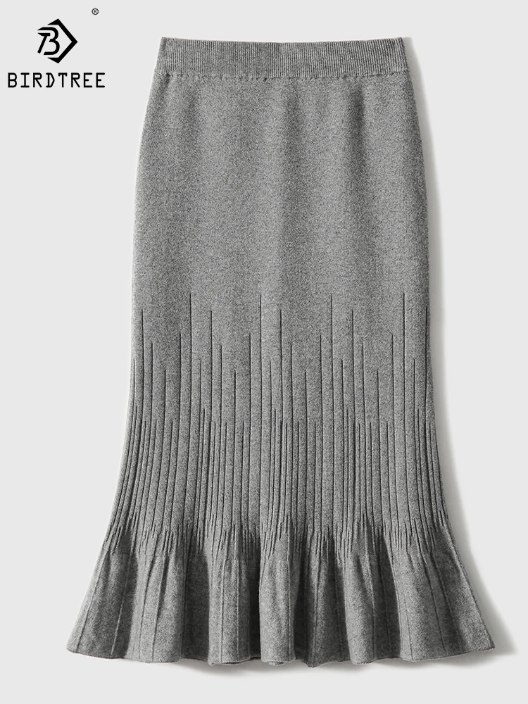 Birdtree 73.9% Sheep Wool Elegant Skirt Lazy Style Versatile Commuting Temperament Literary Irregular Fishtail Skirts B30471QD
Birdtree 73.9% Sheep Wool Elegant Skirt Lazy Style Versatile Commuting Temperament Literary Irregular Fishtail Skirts B30471QD