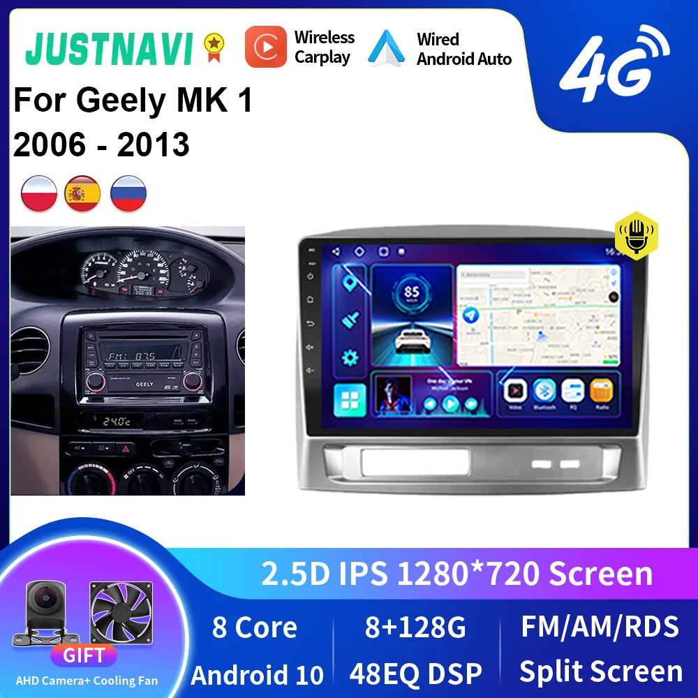 JUSTNAVI Car Radio Android For Geely MK 1 2006 - 2013 Stereo Multimedia Video DSP Player Navigation GPS Autoradio GPS Audio Navi
JUSTNAVI Car Radio Android For Geely MK 1 2006 - 2013 Stereo Multimedia Video DSP Player Navigation GPS Autoradio GPS Audio Navi