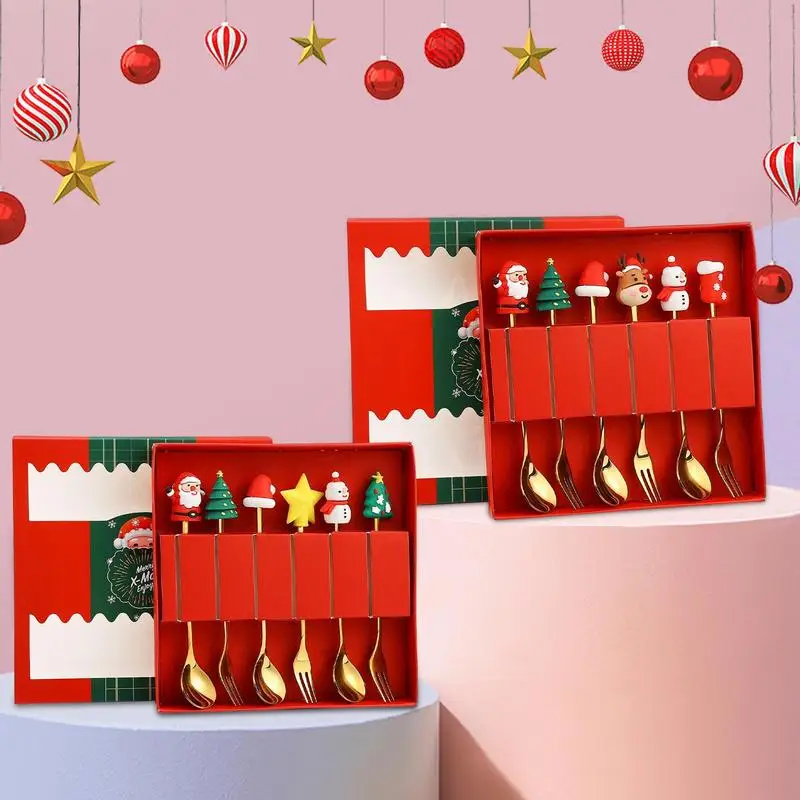 Новинка, Рождественская искусственная ложка-вилка из нержавеющей стали, модель 2023, подарок с многоразовой милой красивой подарочной коробкой 
Новинка, Рождественская искусственная ложка-вилка из нержавеющей стали, модель 2023, подарок с многоразовой милой красивой подарочной коробкой