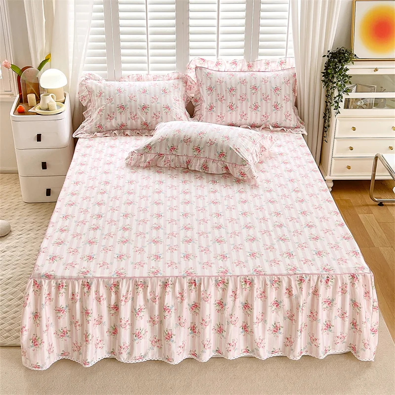 Bonenjoy 1pc Bed Skirt 100% Cotton Bedspread Floral Style Bed Cover Skin-friendly Bed Linen for Home 침대스커트 (No Pillowcase)
Bonenjoy 1pc Bed Skirt 100% Cotton Bedspread Floral Style Bed Cover Skin-friendly Bed Linen for Home 침대스커트 (No Pillowcase)