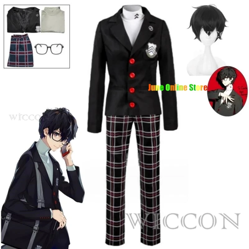 Game Persona 5 Ren Amamiya Akira Kurusu Kostum Cosplay Men's School Uniform Unisex Halloween Suit Coat Party Uniform Set
Game Persona 5 Ren Amamiya Akira Kurusu Kostum Cosplay Men's School Uniform Unisex Halloween Suit Coat Party Uniform Set