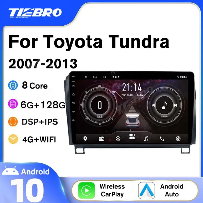 Автомагнитола TIEBRO 2DIN Android 10 для Toyota Tundra XK50 2007-2013 стерео приемник GPS-навигация Авторадио автомобильный мультимедийный плеер
Автомагнитола TIEBRO 2DIN Android 10 для Toyota Tundra XK50 2007-2013 стерео приемник GPS-навигация Авторадио автомобильный мультимедийный плеер