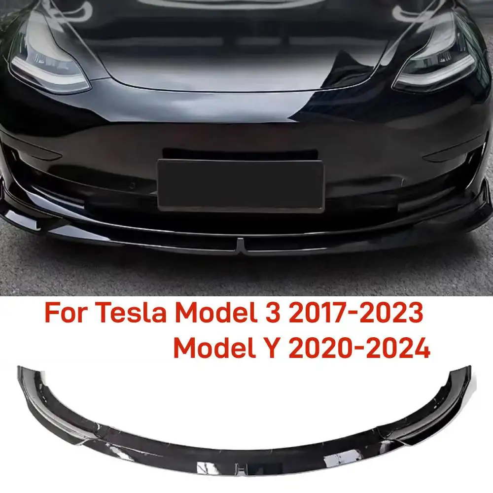 For Tesla Model 3 2023&Y 2024 Front Bumper Lip Spoiler New Carbon Black Body PP Front Lower Bumper Modification Protector Cover
For Tesla Model 3 2023&Y 2024 Front Bumper Lip Spoiler New Carbon Black Body PP Front Lower Bumper Modification Protector Cover