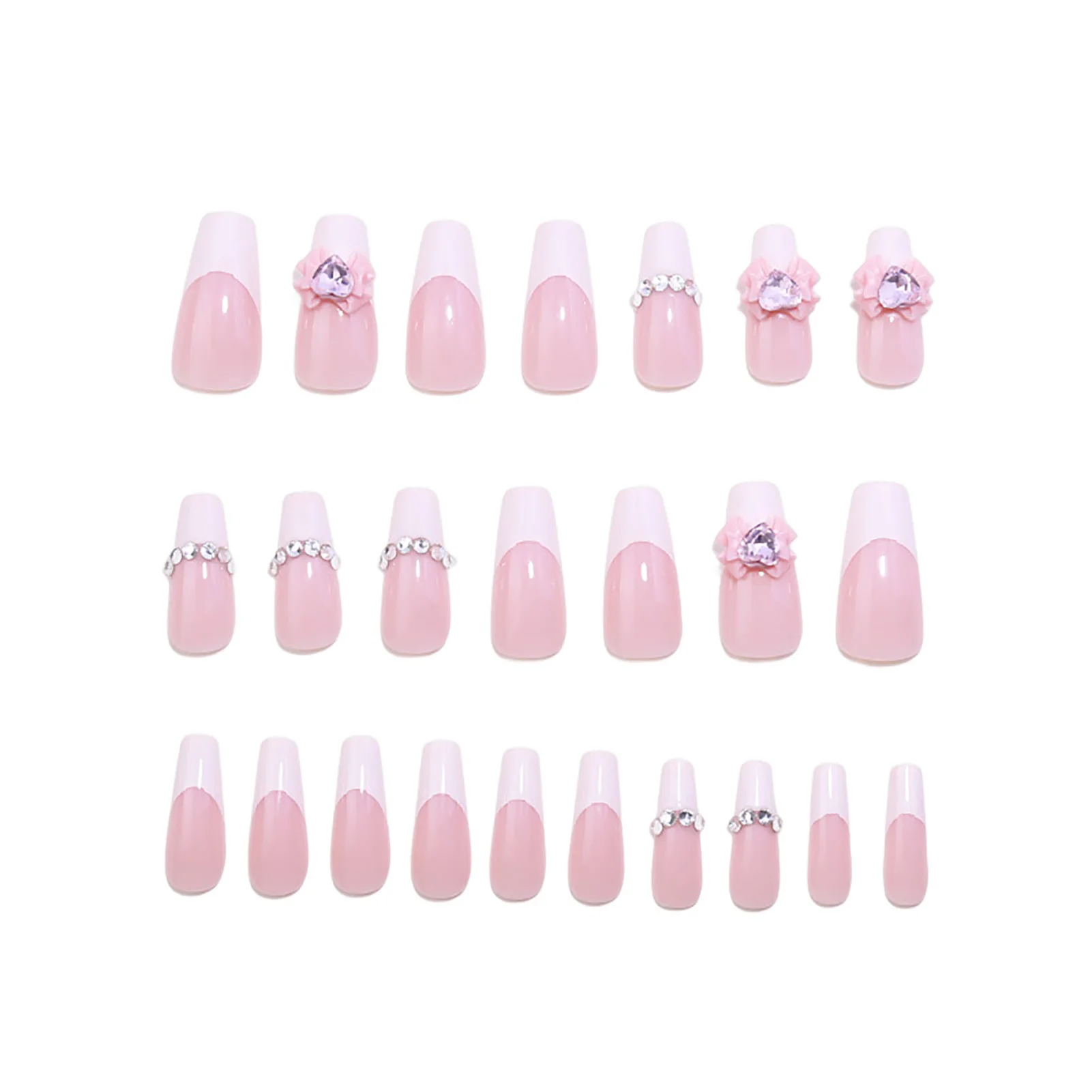 Light Pink White Edge French Fake Nail Classic Style Sweet & Elegant Artificial Nail for Beginners Nail Decoration Practice
Light Pink White Edge French Fake Nail Classic Style Sweet & Elegant Artificial Nail for Beginners Nail Decoration Practice