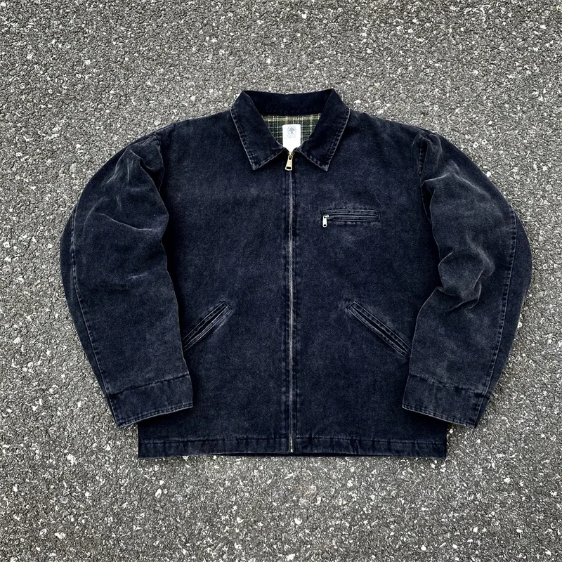 Washed Black Saint Michael Baseball Jackets for Men Women Best Quality Oversized Jackets
Washed Black Saint Michael Baseball Jackets for Men Women Best Quality Oversized Jackets