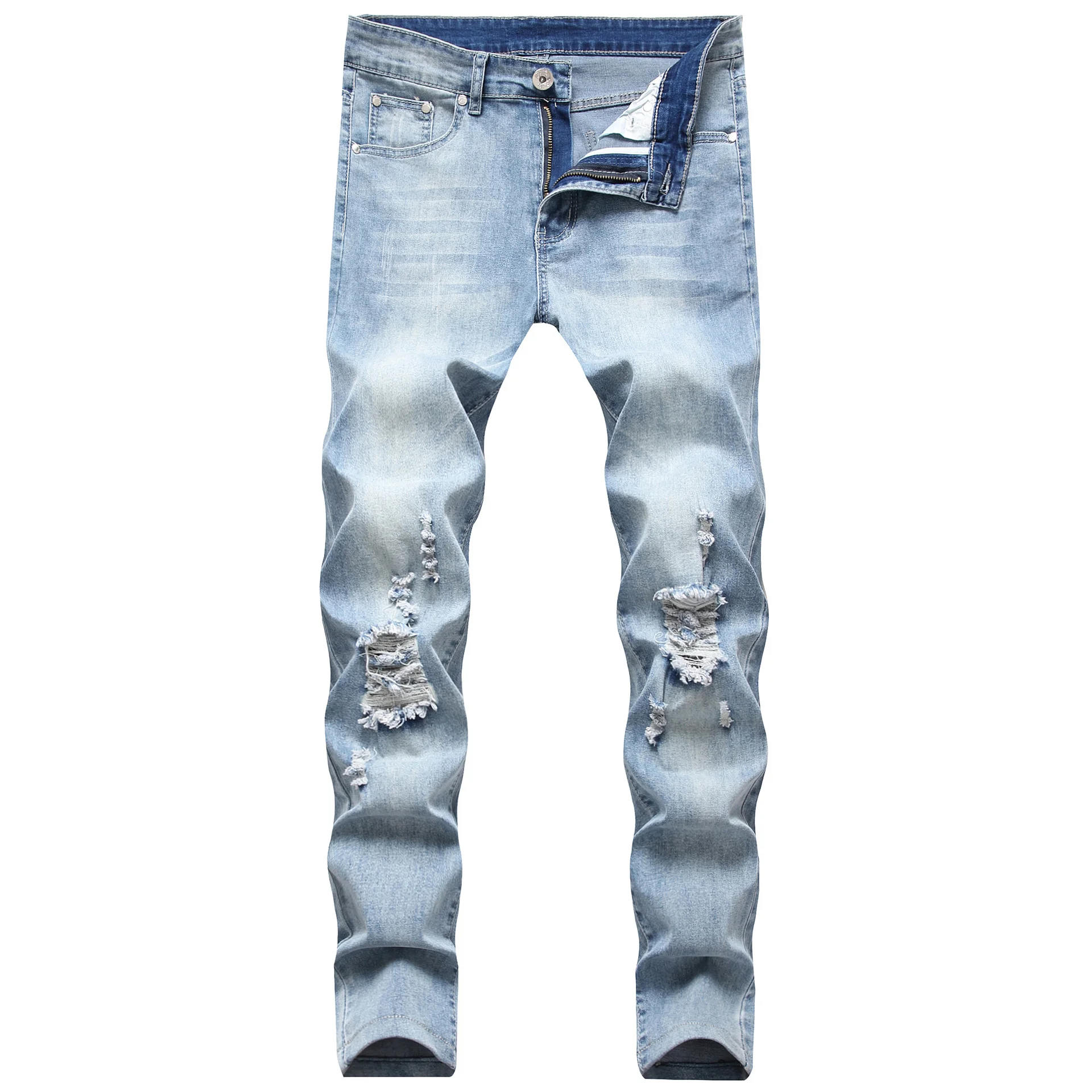 Men's Torn Hole Cowboy Baggy Jeans Korean Fashion Hip-hop High Street Loose Straight Drag Jeans For Men Denim Pants
Men's Torn Hole Cowboy Baggy Jeans Korean Fashion Hip-hop High Street Loose Straight Drag Jeans For Men Denim Pants