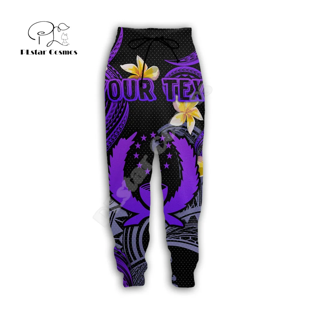 

Polynesia Culture Island Country Pohnpei Flag Tribal Colorful Tattoo 3DPrint Harajuku Casual Jogger Sweatpants Trousers Pants X1