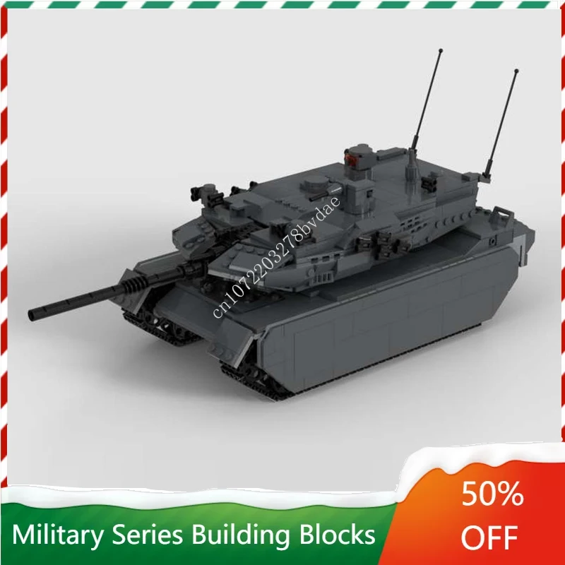 

1308PCS MOC WW2 Military Weapons Armored Tank Vehicle Model Building Blocks Technology Bricks DIY Assembly Toys Birthday Gifts