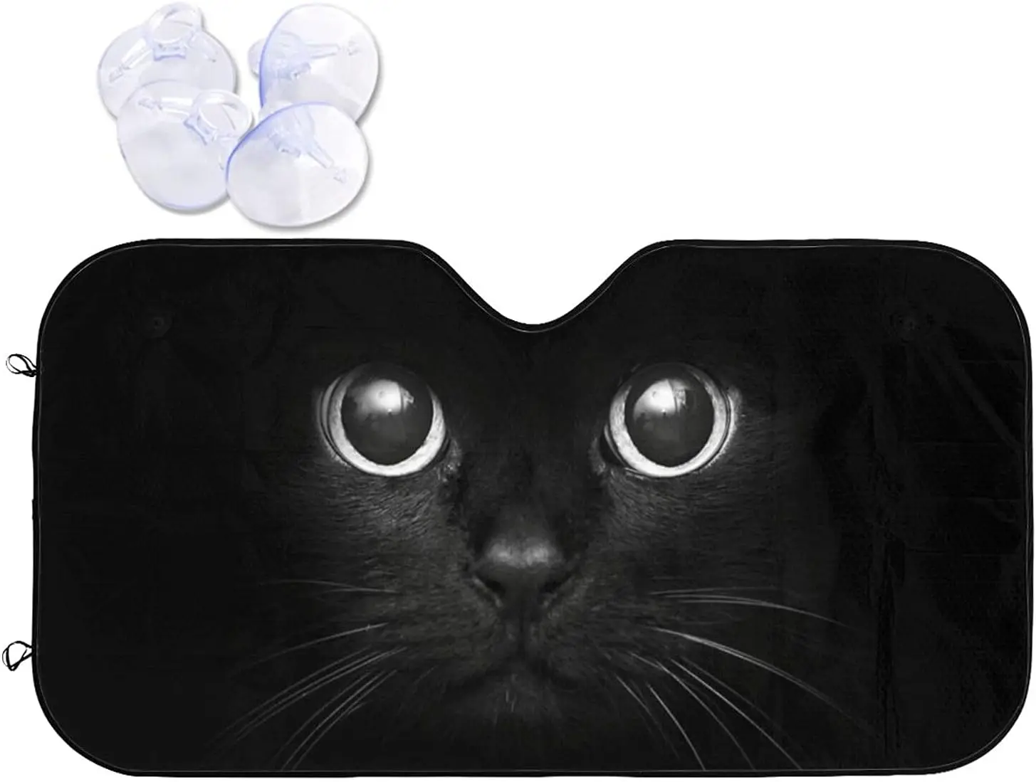 Black Cat Windshield Sun Shade Protector Car Sunshade Blocks UV Rays Sun Visor Car Sun Shade Windshield Sunshade S/M Size
Black Cat Windshield Sun Shade Protector Car Sunshade Blocks UV Rays Sun Visor Car Sun Shade Windshield Sunshade S/M Size