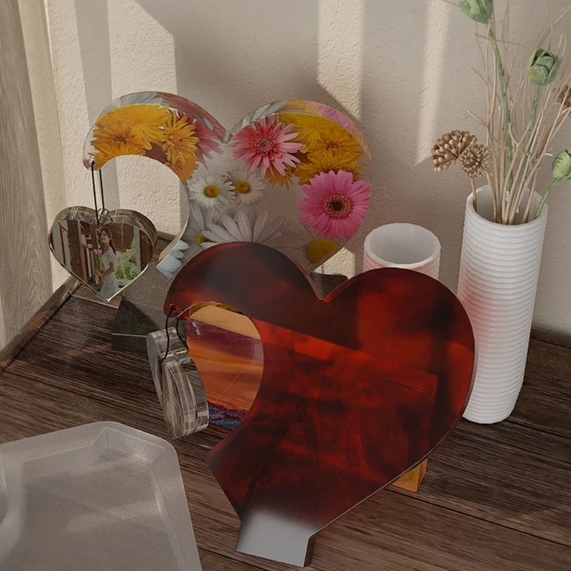 Photo Frame Silicone Mold with Base Semi-stereoscopic Love Splicing Epoxy Resin Casting Pendant Mold Suitable for Crafts
Photo Frame Silicone Mold with Base Semi-stereoscopic Love Splicing Epoxy Resin Casting Pendant Mold Suitable for Crafts