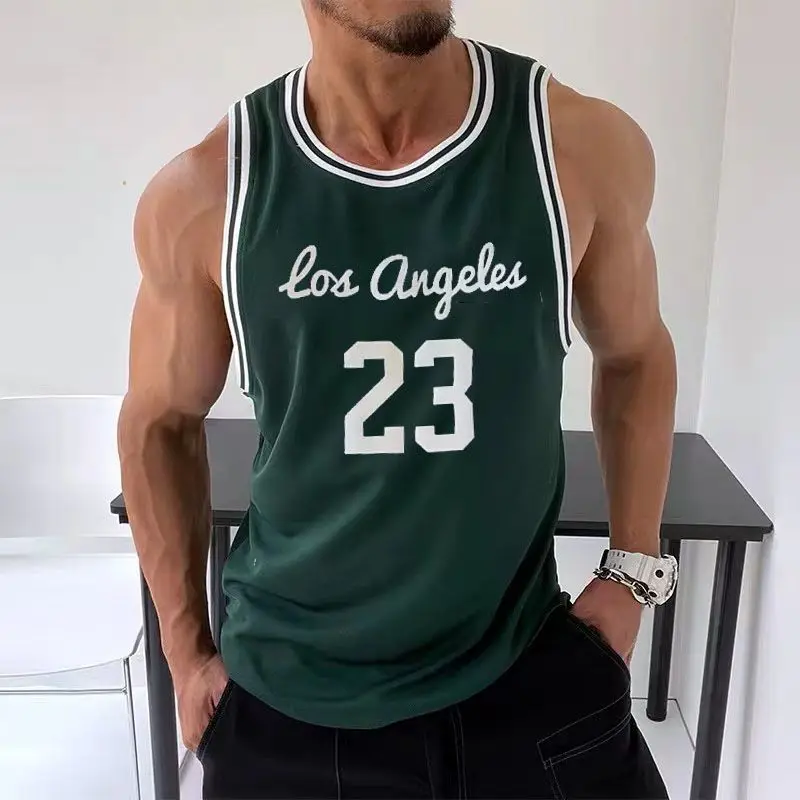 New 2024 Summer Basketball Jersey Mens Training Shirt Sports Fitness Tank Tops Quick Drying and Breathability Jogging Vest #23
New 2024 Summer Basketball Jersey Mens Training Shirt Sports Fitness Tank Tops Quick Drying and Breathability Jogging Vest #23