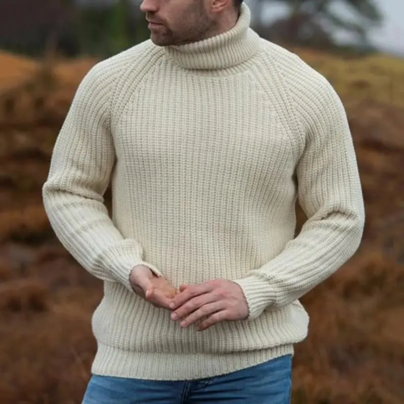 New Men's Autumn And Winter Turtleneck Sweater Loose Long-sleeved Pullover Base Sweater
New Men's Autumn And Winter Turtleneck Sweater Loose Long-sleeved Pullover Base Sweater