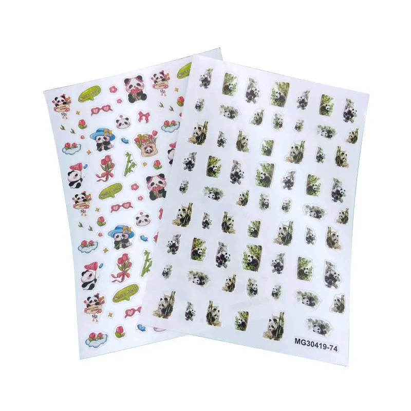 Japanese Style DIY Thin Traceless Nail Stickers Cute Baby Panda Bamboo & Flowers Serious Back Glue Dry Nail Decals Nail Art
Japanese Style DIY Thin Traceless Nail Stickers Cute Baby Panda Bamboo & Flowers Serious Back Glue Dry Nail Decals Nail Art