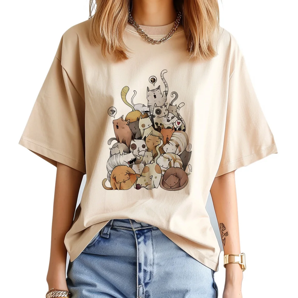 Cat t-shirts women manga harajuku comic tshirt female manga Japanese funny clothes
Cat t-shirts women manga harajuku comic tshirt female manga Japanese funny clothes