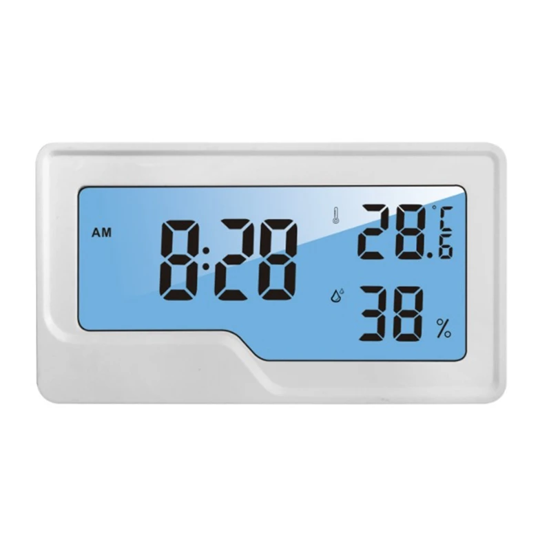 Hygrometer Thermometer Digital Temperature Time Clock LCD Strain Gauge Sensor Humidity Meter
Hygrometer Thermometer Digital Temperature Time Clock LCD Strain Gauge Sensor Humidity Meter