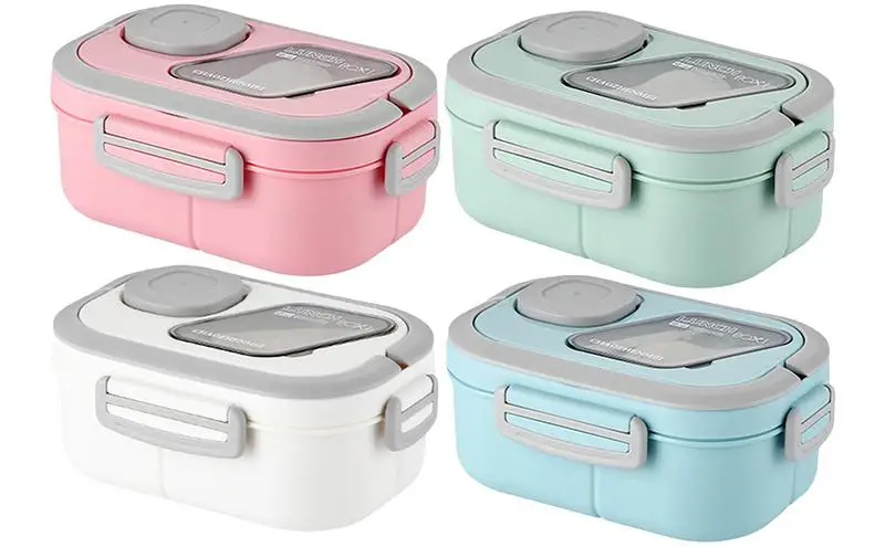 Silicone Lunch Box Container For School Kids Office Worker Leak Proof Dinnerware Set Food Storage Container Box with cutlery
Silicone Lunch Box Container For School Kids Office Worker Leak Proof Dinnerware Set Food Storage Container Box with cutlery