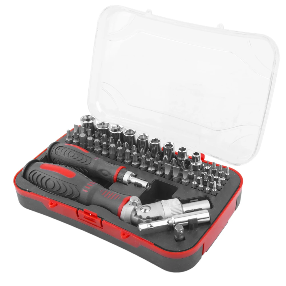 61pcs Ratchet Screwdriver Bit Screw Driver Torx Hex 1/4'' Adapter Socket Wrench Spanner For Auto Car Repairing Manual Tools
61pcs Ratchet Screwdriver Bit Screw Driver Torx Hex 1/4'' Adapter Socket Wrench Spanner For Auto Car Repairing Manual Tools