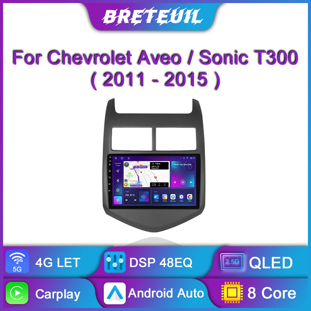 Автомагнитола для Chevrolet Aveo 2 Sonic T300 2011 2012 2013 2014 2015, Android, мультимедийный проигрыватель, навигация GPS, сенсорный экран CarPlay, автостерео
Автомагнитола для Chevrolet Aveo 2 Sonic T300 2011 2012 2013 2014 2015, Android, мультимедийный проигрыватель, навигация GPS, сенсорный экран CarPlay, автостерео