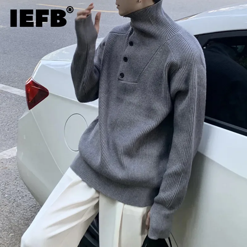 Мужской свитер IEFB в Корейском стиле, трикотажный однотонный Повседневный свитер с коротким воротником Tps, Пуловеры на осень и зиму 9C2606
Мужской свитер IEFB в Корейском стиле, трикотажный однотонный Повседневный свитер с коротким воротником Tps, Пуловеры на осень и зиму 9C2606