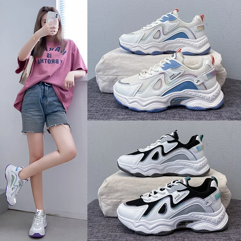 

Women's Casual Shoes Nice Autumn Breathable Sneakers Platform White Chunky Sports Trainers Original Fashion Vulcanized Footwears