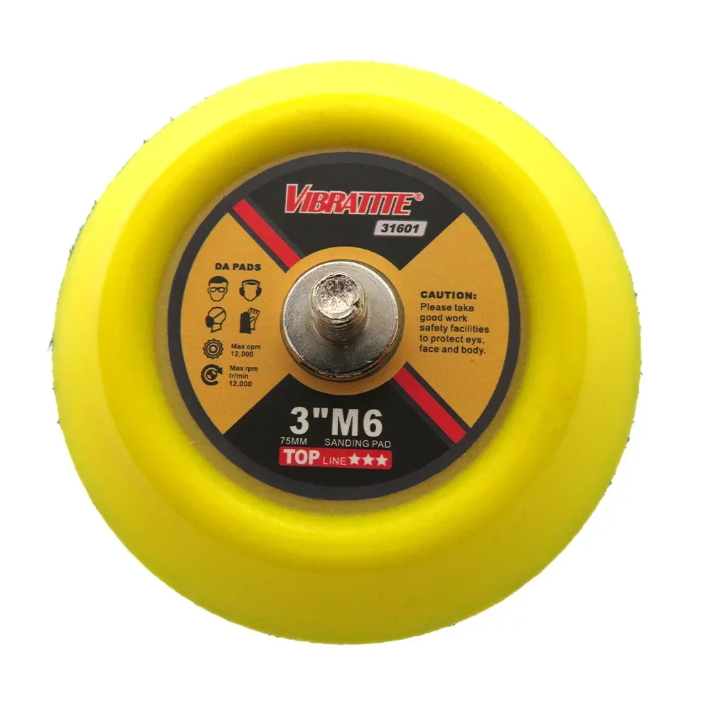 3 Inch 75mm Professional Dual Action Random Orbital Sanding Pad M6 Thread Backing Plate Hook and Loop Abrasive Power Tools
3 Inch 75mm Professional Dual Action Random Orbital Sanding Pad M6 Thread Backing Plate Hook and Loop Abrasive Power Tools