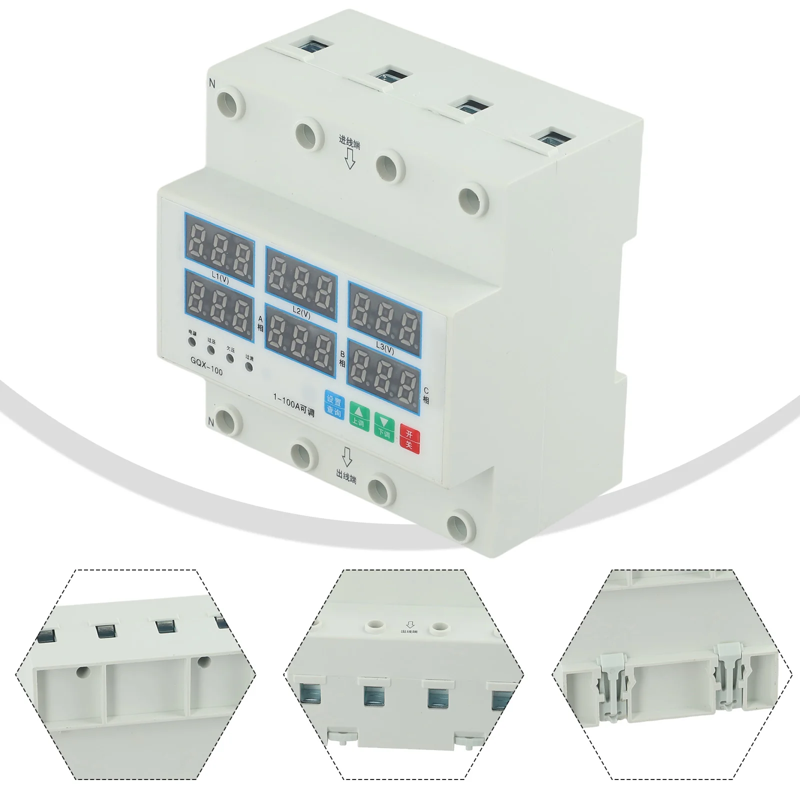 Digital Voltage Relay Adjustable Protect Current Limiter Digital Over Under Over-current Protector Over-under Voltage
Digital Voltage Relay Adjustable Protect Current Limiter Digital Over Under Over-current Protector Over-under Voltage