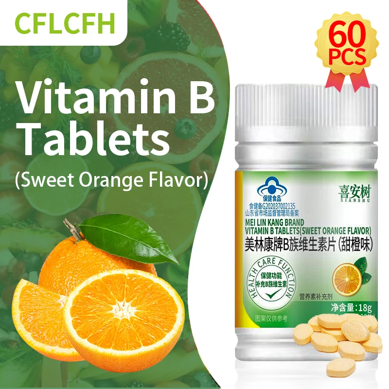 

Витамины B добавки жевательные таблетки комплексные Витамины B1 B2 B6 B12 Ниацинамид 600 мг/таблетки Здоровое питание