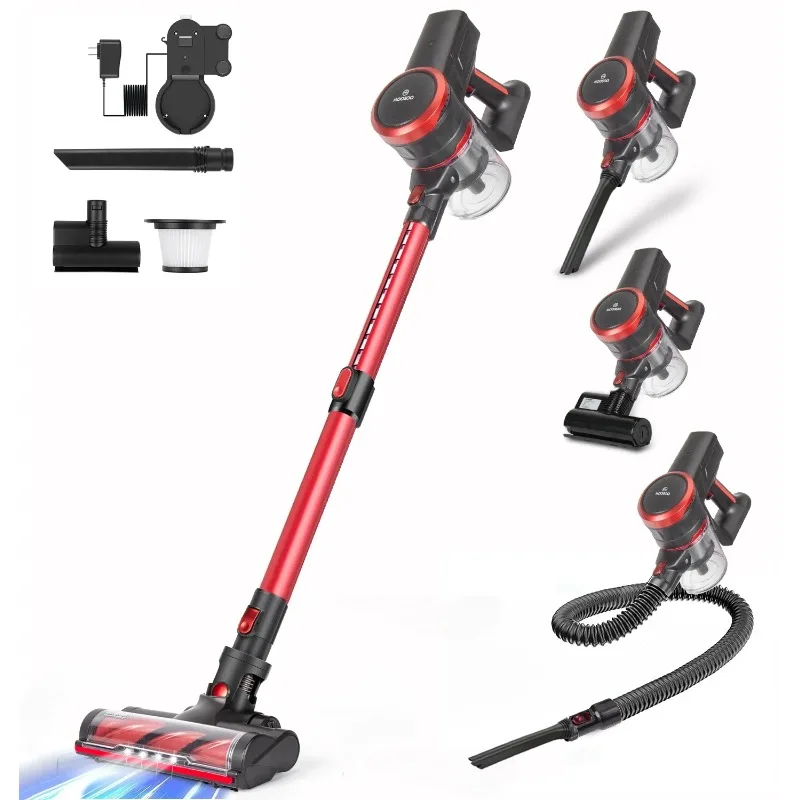 Moosoo 23Kpa Cordless Stick Vacuum Cleaner with Rich Accessories for Carpet Hard Floor Pet Hair Stick Vacuums
Moosoo 23Kpa Cordless Stick Vacuum Cleaner with Rich Accessories for Carpet Hard Floor Pet Hair Stick Vacuums